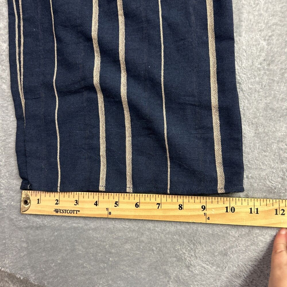 Universal Thread Jumpsuit Romper NWT - Striped Navy/Tan Wide Leg Sz XS - Picture 13 of 16